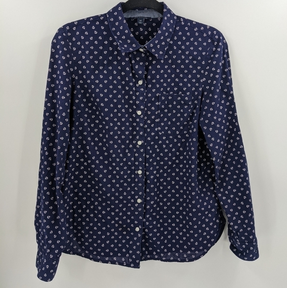 TOMMY HILFIGER Anchor Print Button Down Shirt